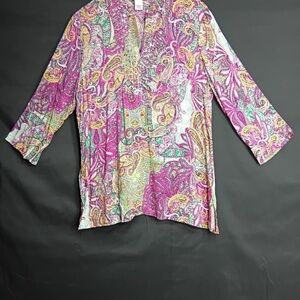 Peck & Peck Multicolor Paisley Blouse